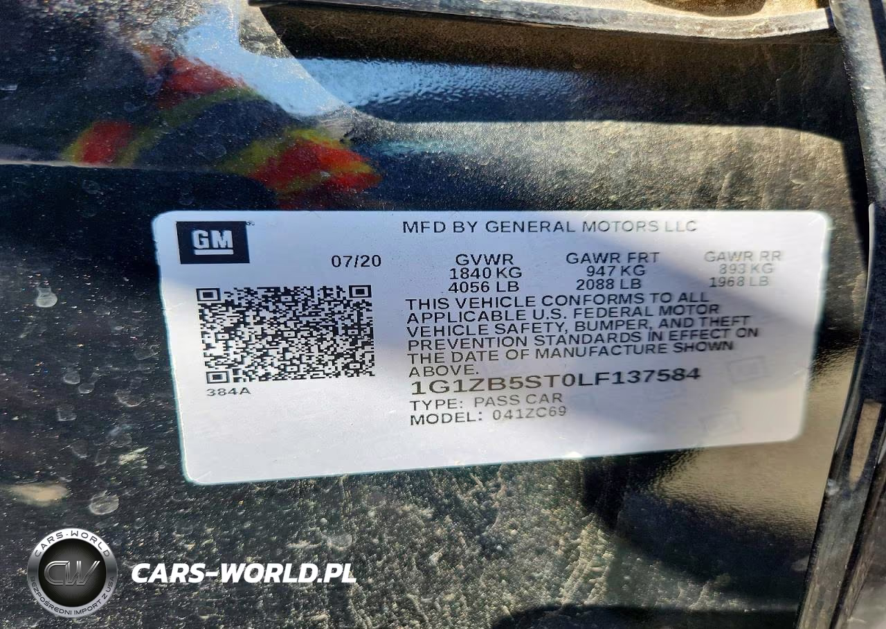 2020 Chevrolet Malibu Ls VIN:1G1ZB5ST0LF137584 - 12