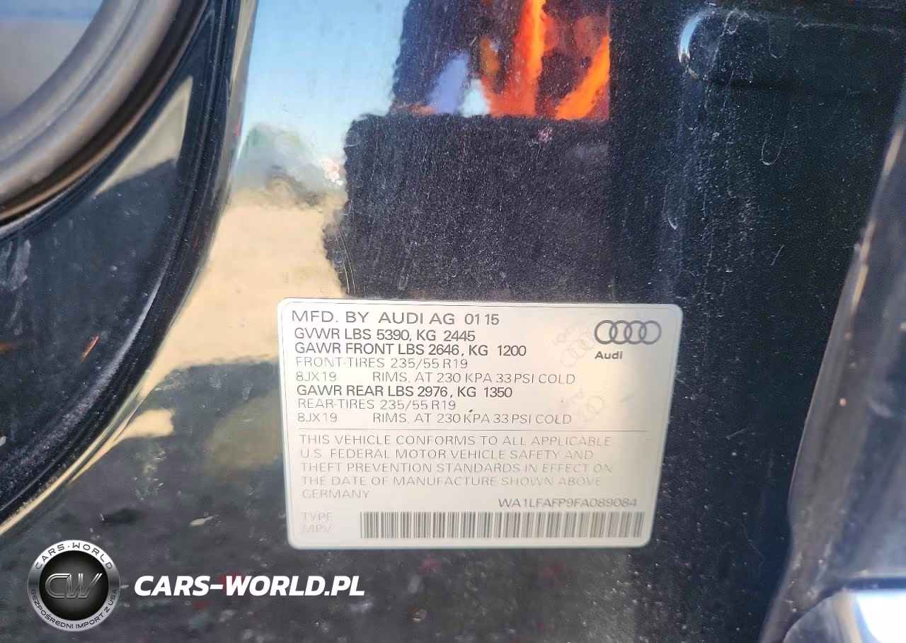 2015 Audi Q5 Premium Plus VIN:WA1LFAFP9FA089084 - 14