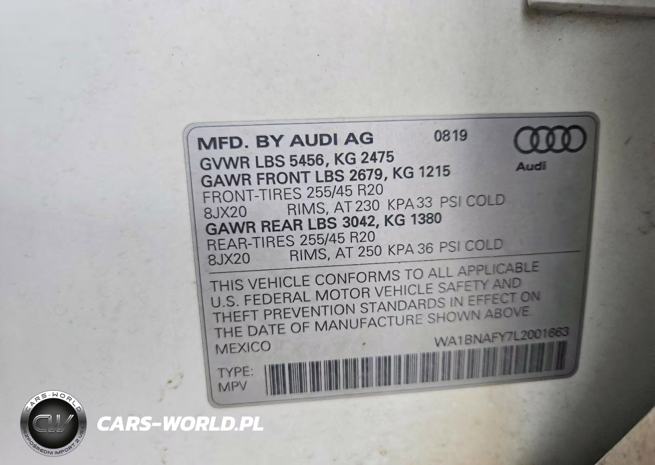 2020 Audi Q5 Premium Plus VIN:WA1BNAFY7L2001663 - 12