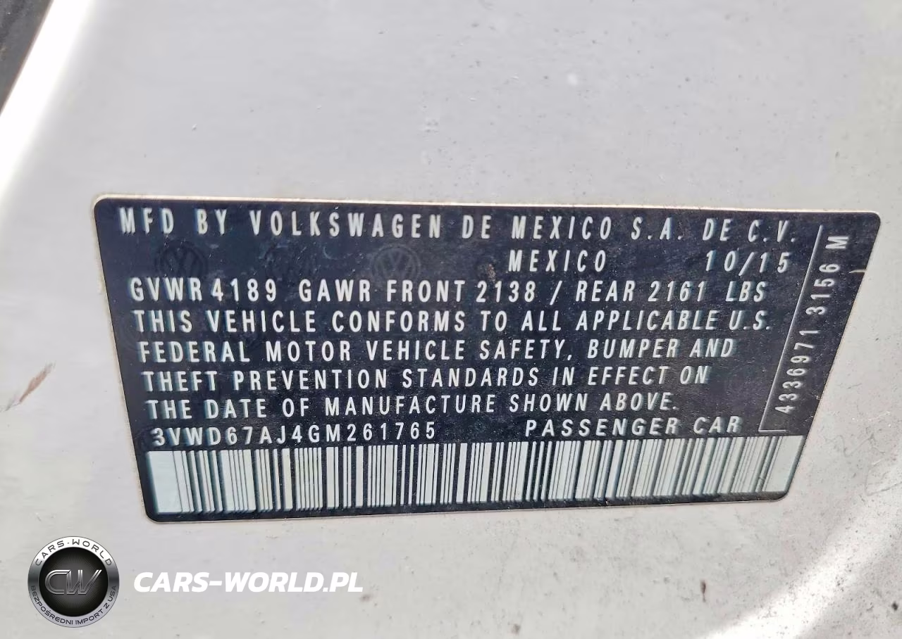 2016 Volkswagen Jetta Se VIN:3VWD67AJ4GM261765 - 12