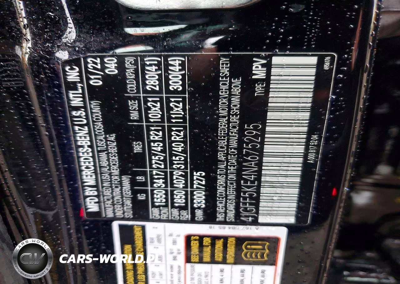 2022 Mercedes-Benz Gls 450 4Matic VIN:4JGFF5KE4NA675295 - 13