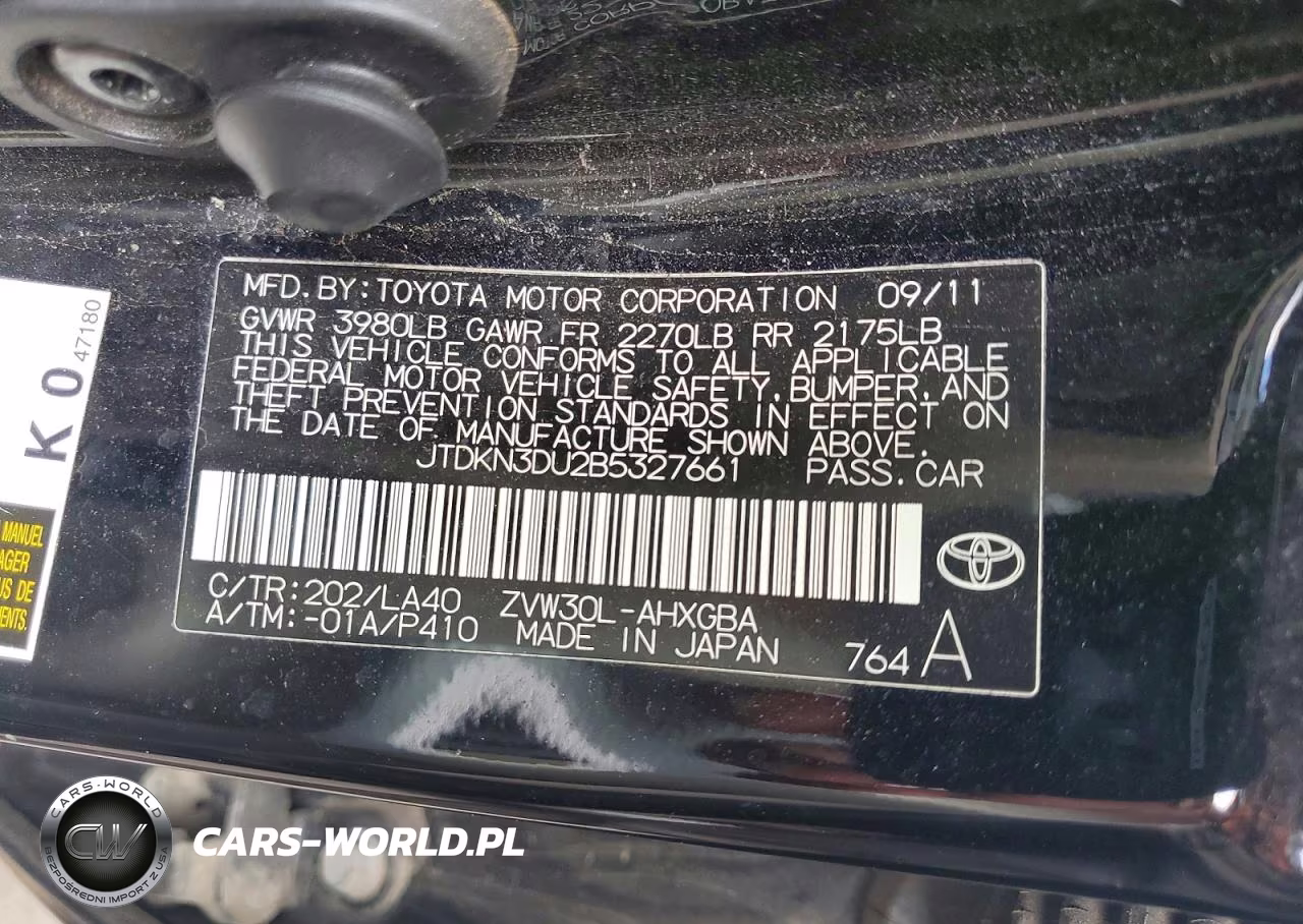2011 Toyota Prius VIN:JTDKN3DU2B5327661 - 13