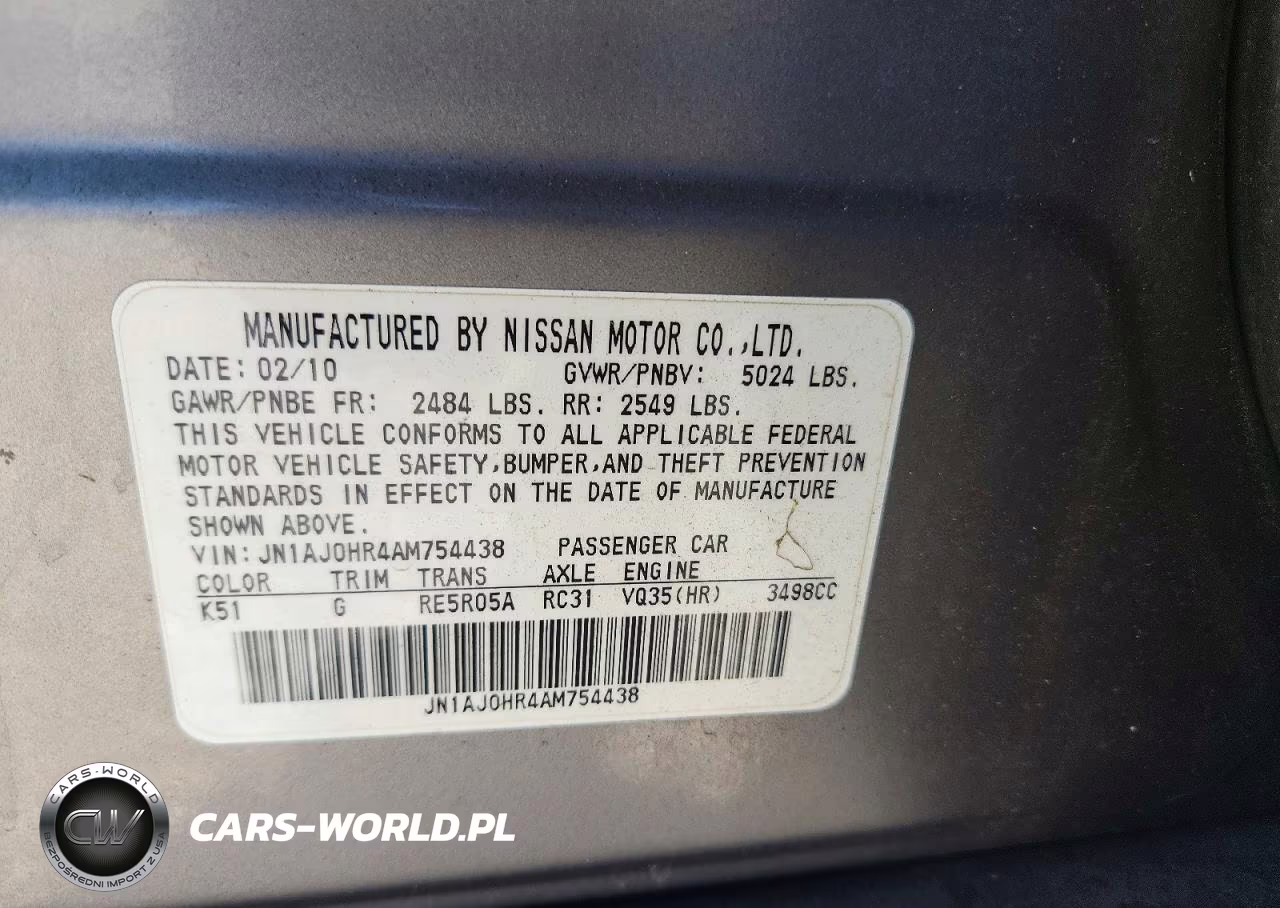 2010 Infiniti Ex35 Base VIN:JN1AJ0HR4AM754438 - 13