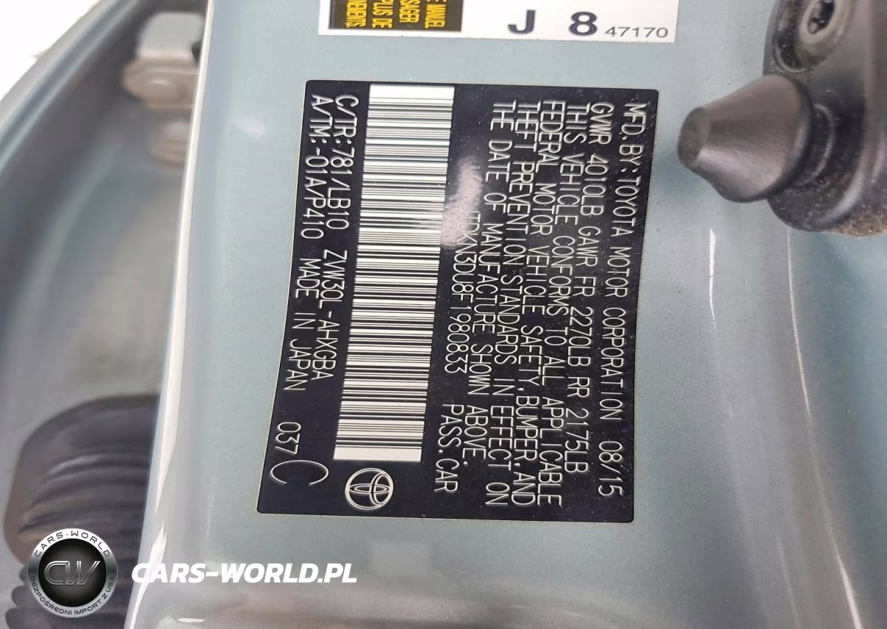 2015 Toyota Prius Four VIN:JTDKN3DU8F1980833 - 12