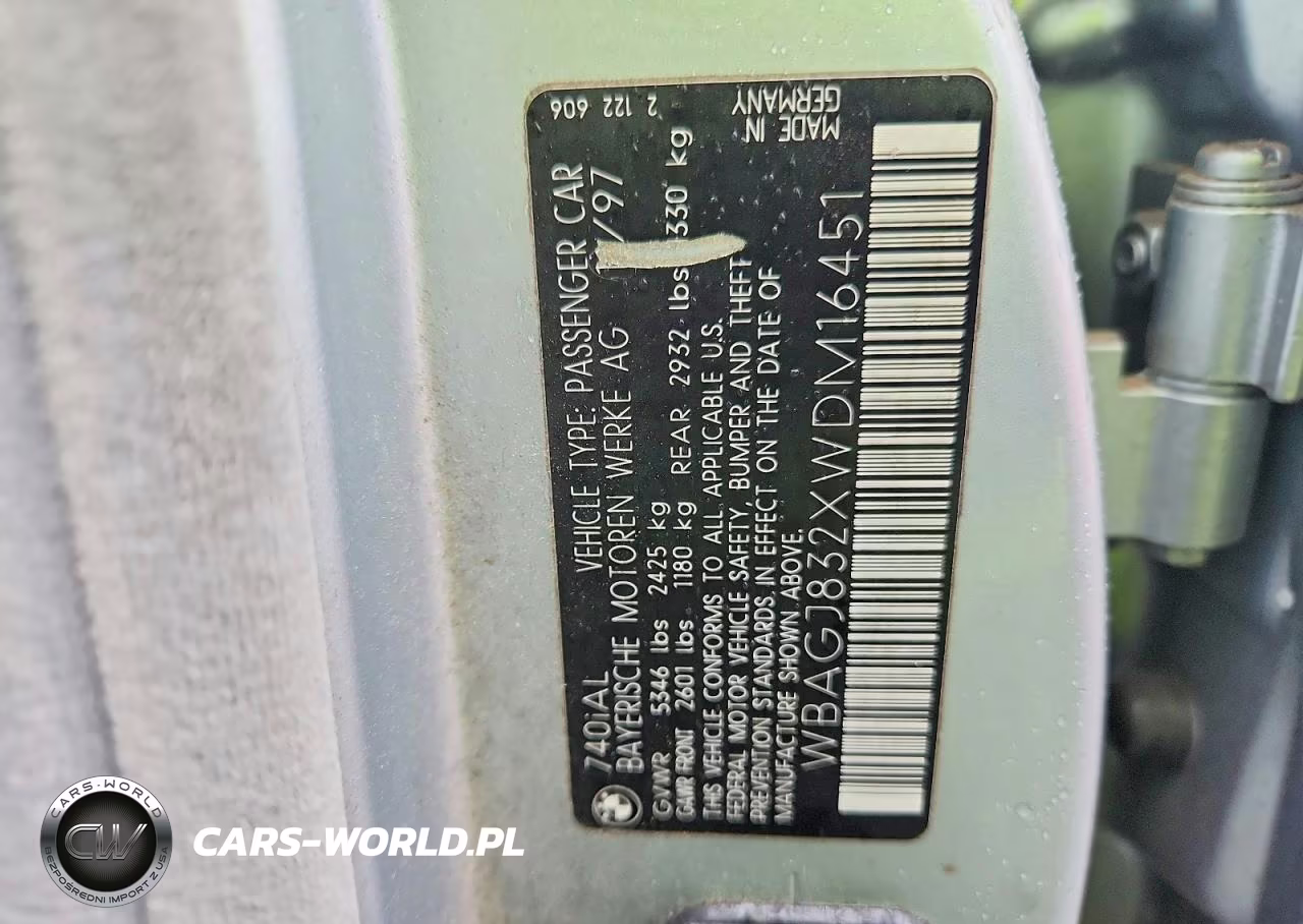 1998 BMW 740 Il VIN:WBAGJ832XWDM16451 - 12