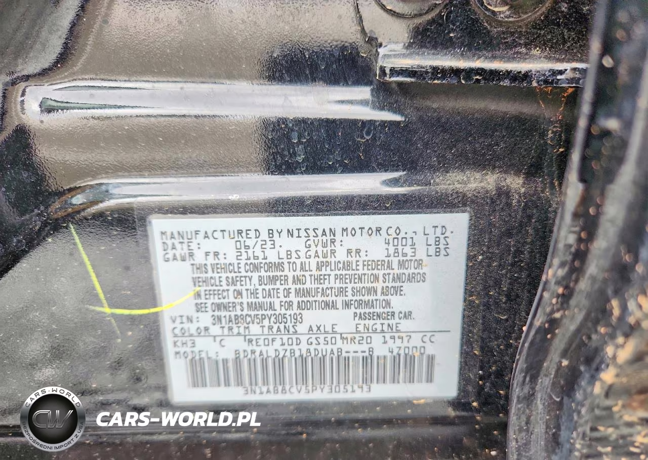 2023 Nissan Sentra Sv VIN:3N1AB8CV5PY305193 - 12