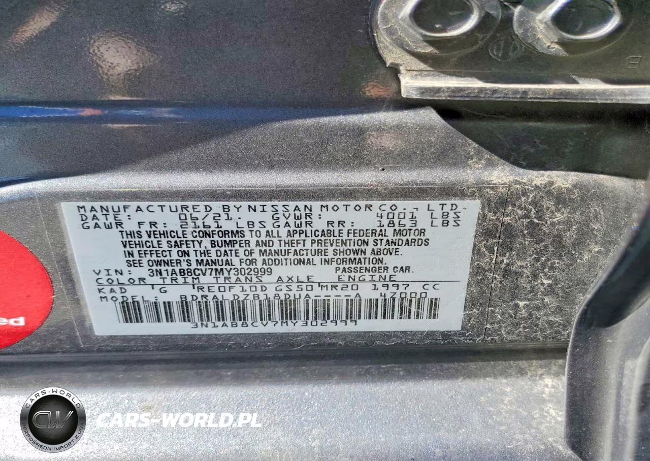 2021 Nissan Sentra Sv VIN:3N1AB8CV7MY302999 - 12