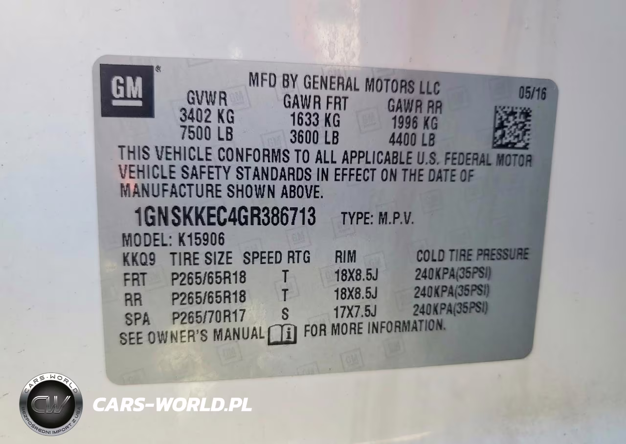 2016 Chevrolet Suburban K1500 VIN:1GNSKKEC4GR386713 - 13