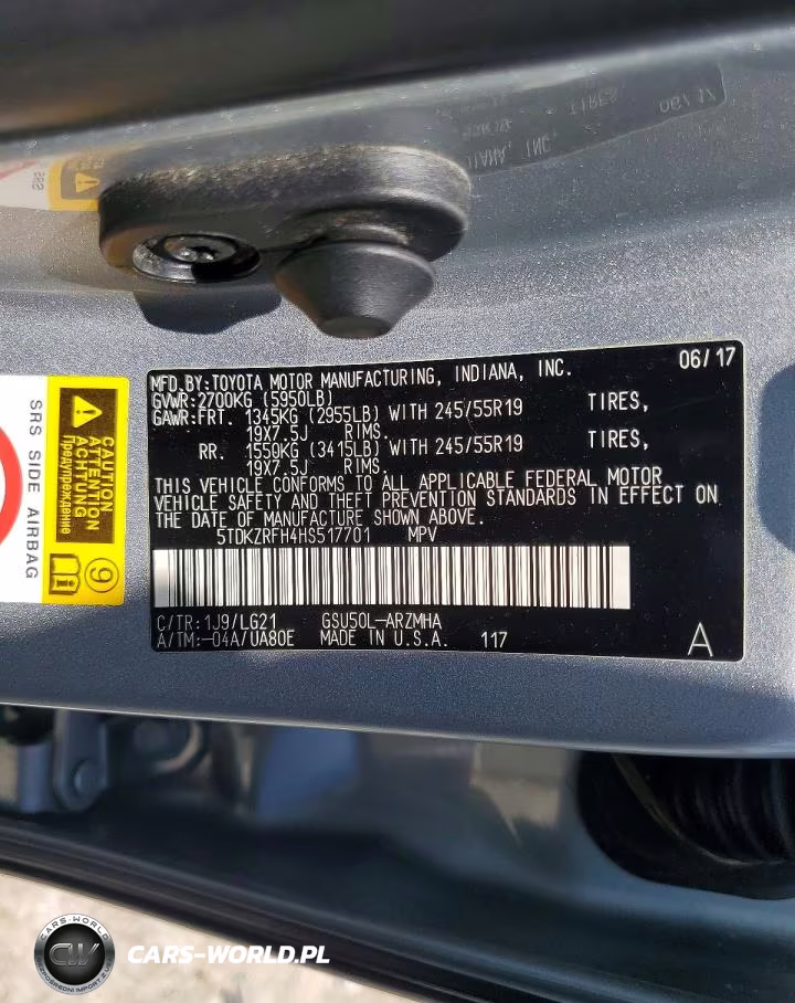 2017 Toyota Highlander Se VIN:5TDKZRFH4HS517701 - 13