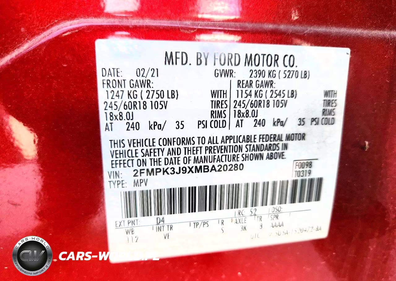 2021 Ford Edge Sel VIN:2FMPK3J9XMBA20280 - 13