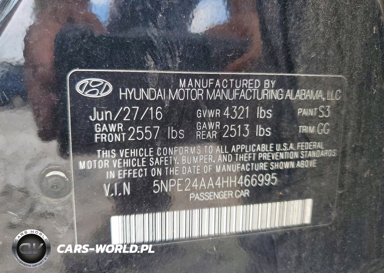 2017 Hyundai Sonata Eco VIN:5NPE24AA4HH466995 - 12