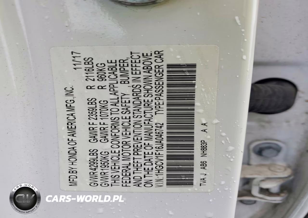 2018 Honda Accord Lx VIN:1HGCV1F16JA046742 - 13