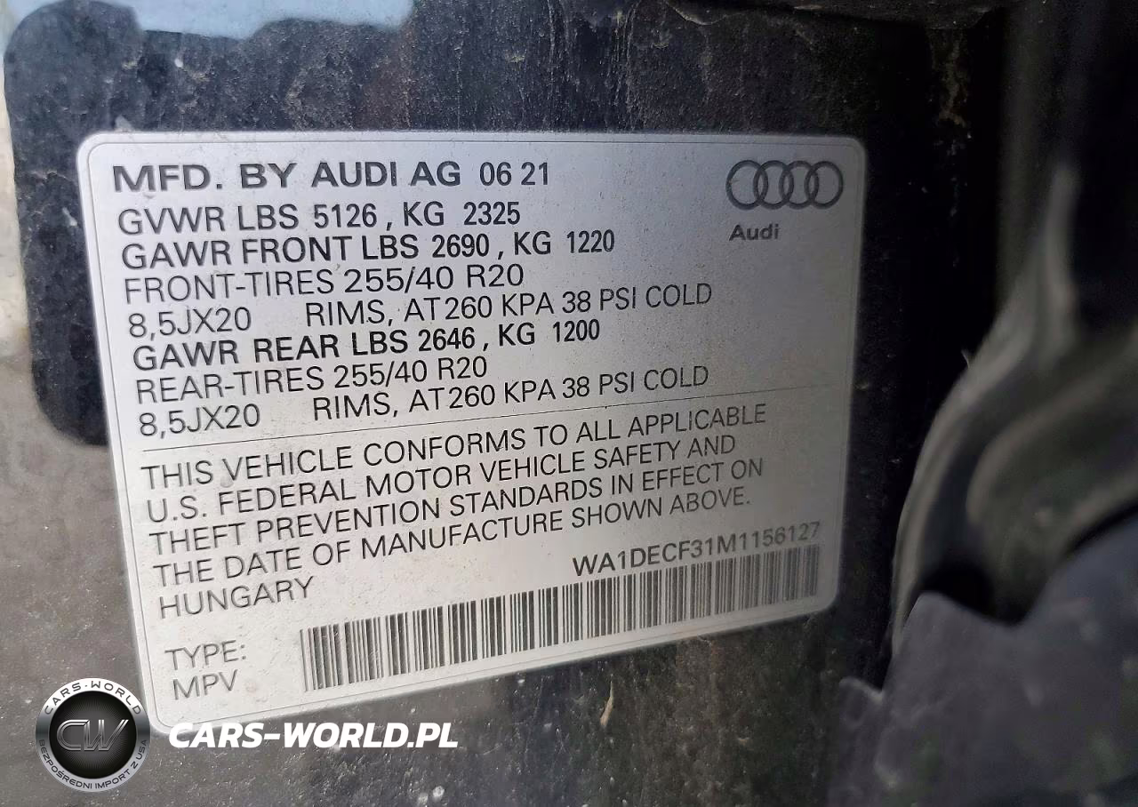 2021 Audi Q3 Premium S Line 45 VIN:WA1DECF31M1156127 - 13