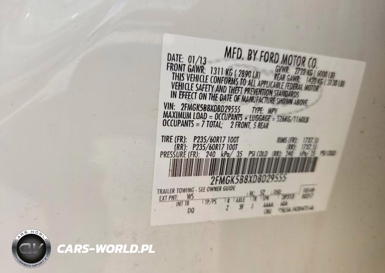 2013 Ford Flex Se VIN:2FMGK5B8XDBD29555 - 13