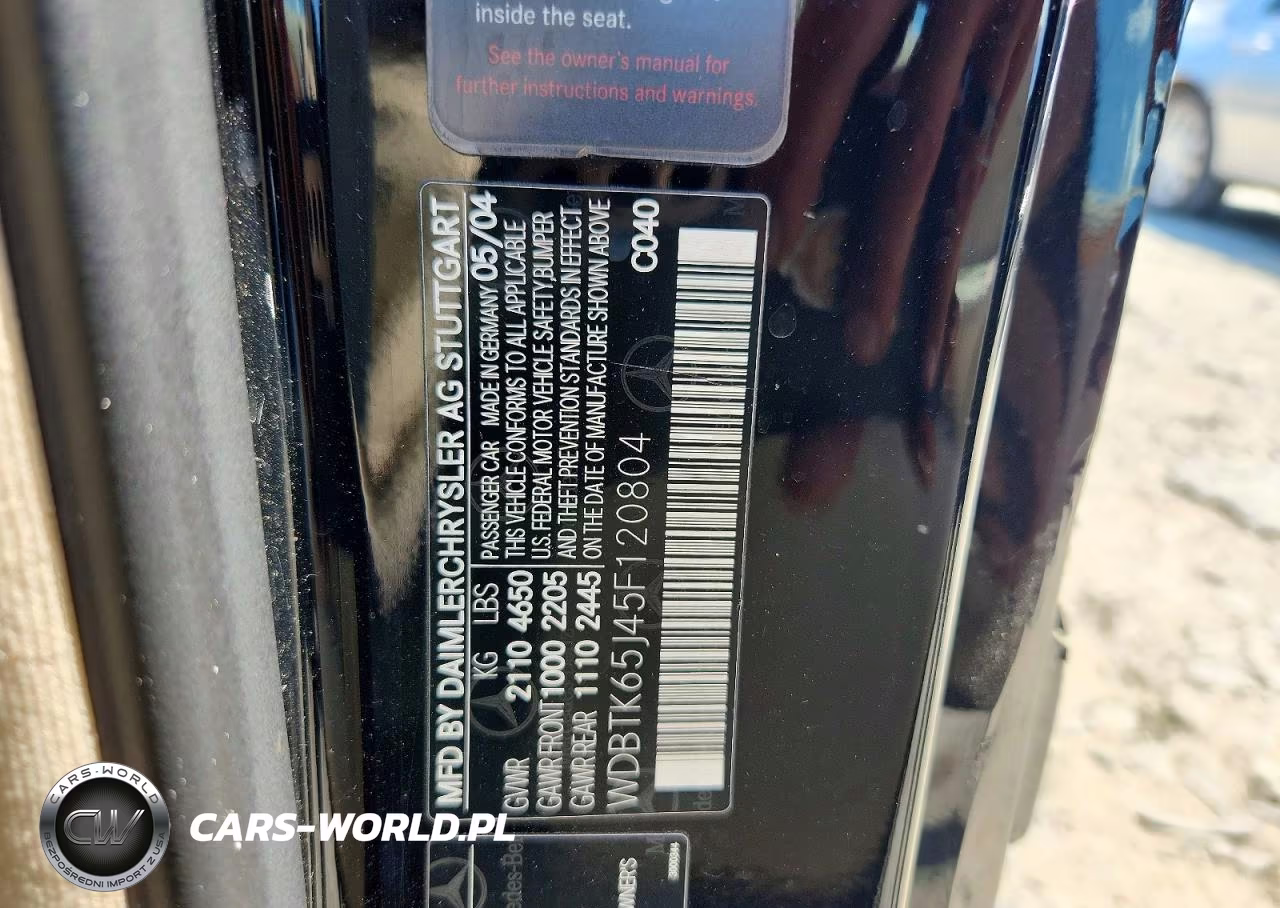2005 Mercedes-Benz Clk 320 VIN:WDBTK65J45F120804 - 12
