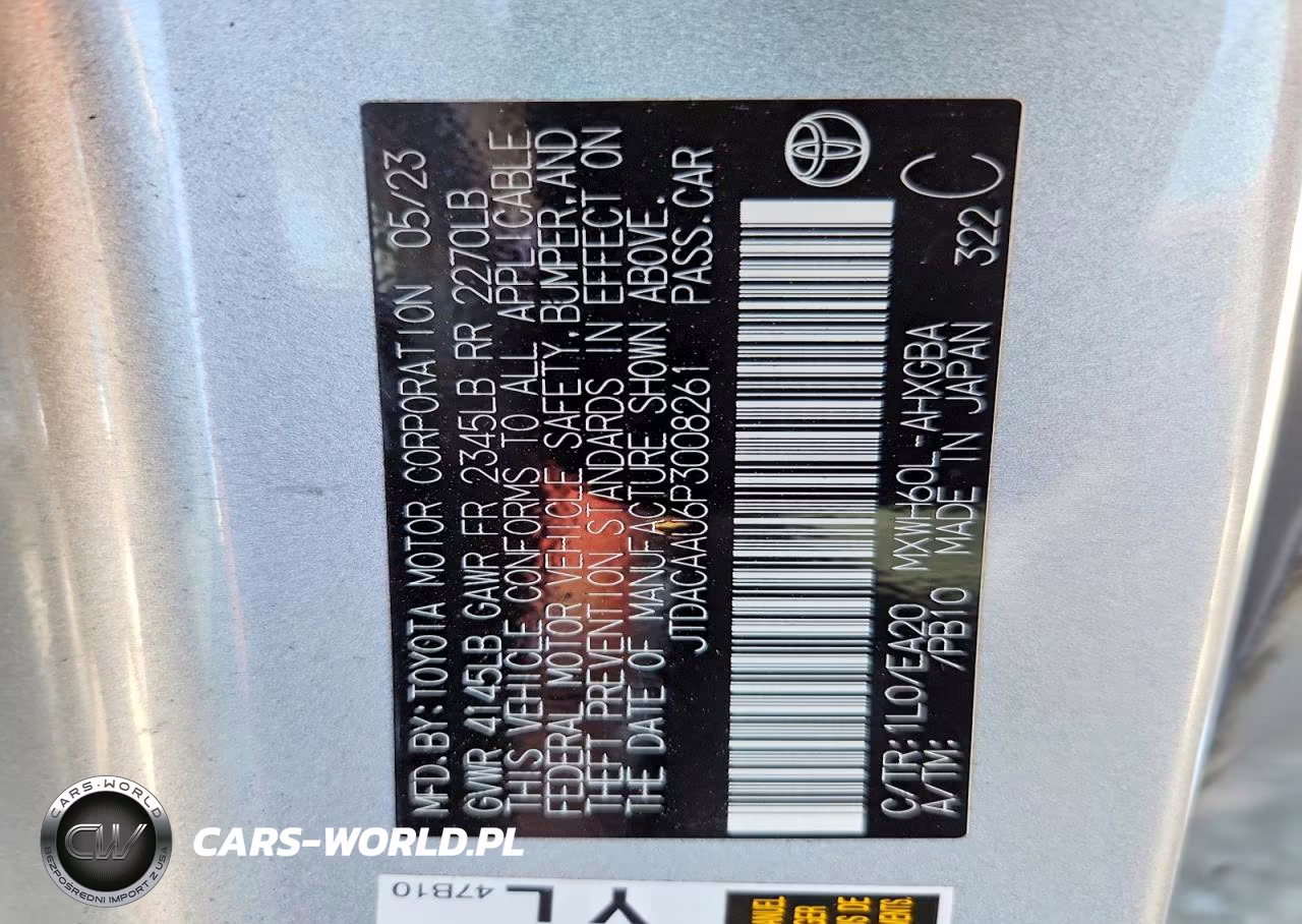 2023 Toyota Prius Xle VIN:JTDACAAU6P3008261 - 13