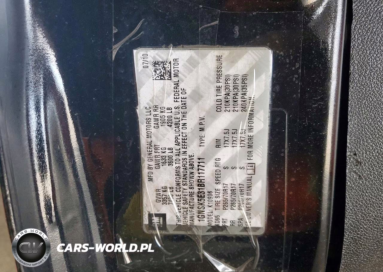 2011 Chevrolet Suburban VIN:1GNSK5E31BR117711 - 13