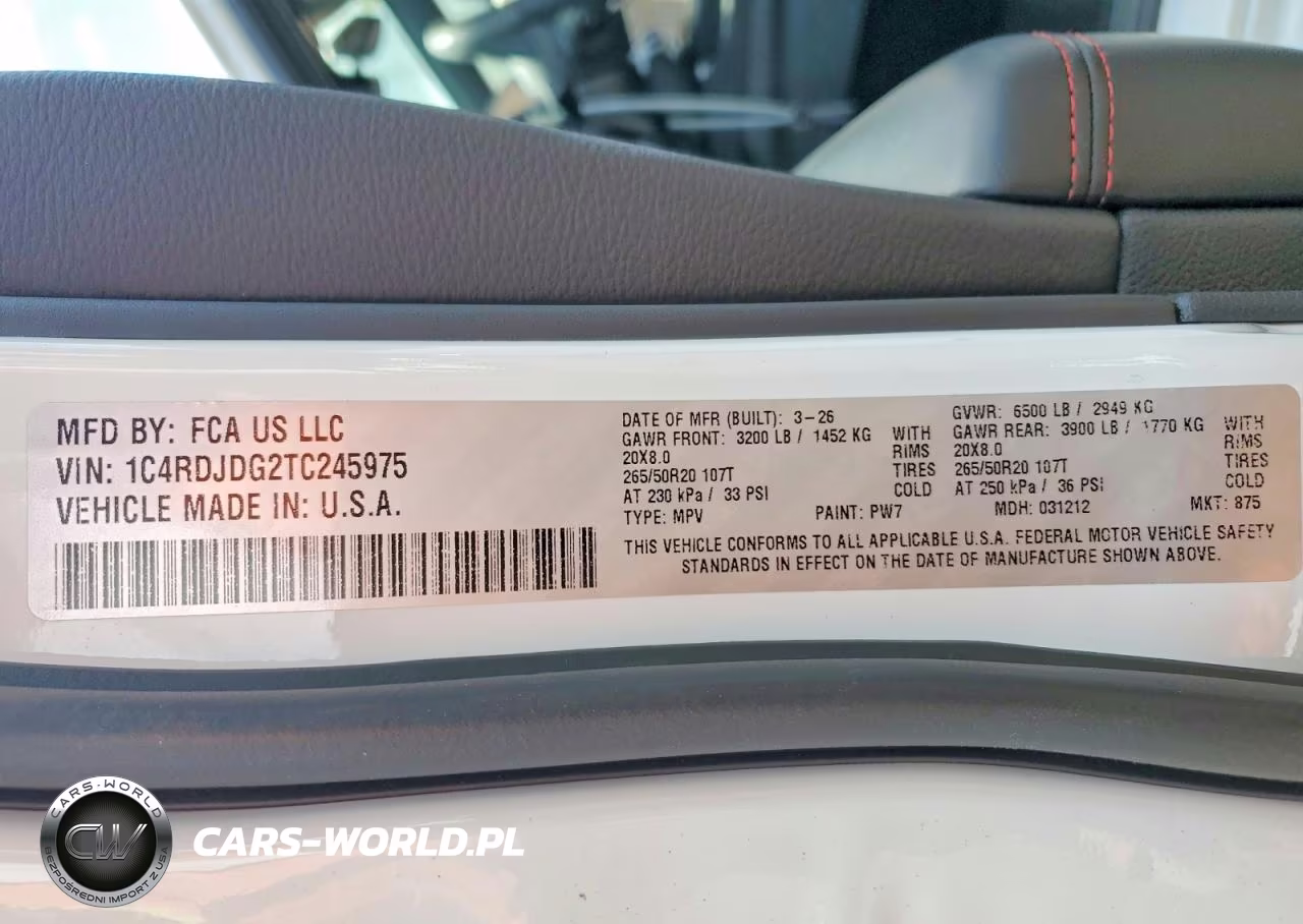 2026 Dodge Durango Gt VIN:1C4RDJDG2TC245975 - 14