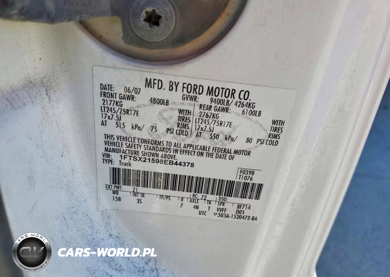 2008 Ford F250 Super Duty VIN:1FTSX21598EB44378 - 12
