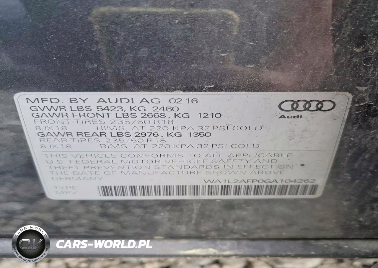 2016 Audi Q5 Premium Plus VIN:WA1L2AFP0GA104262 - 13