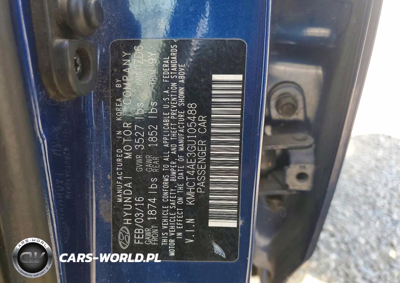 2016 Hyundai Accent Se VIN:KMHCT4AE3GU105488 - 12