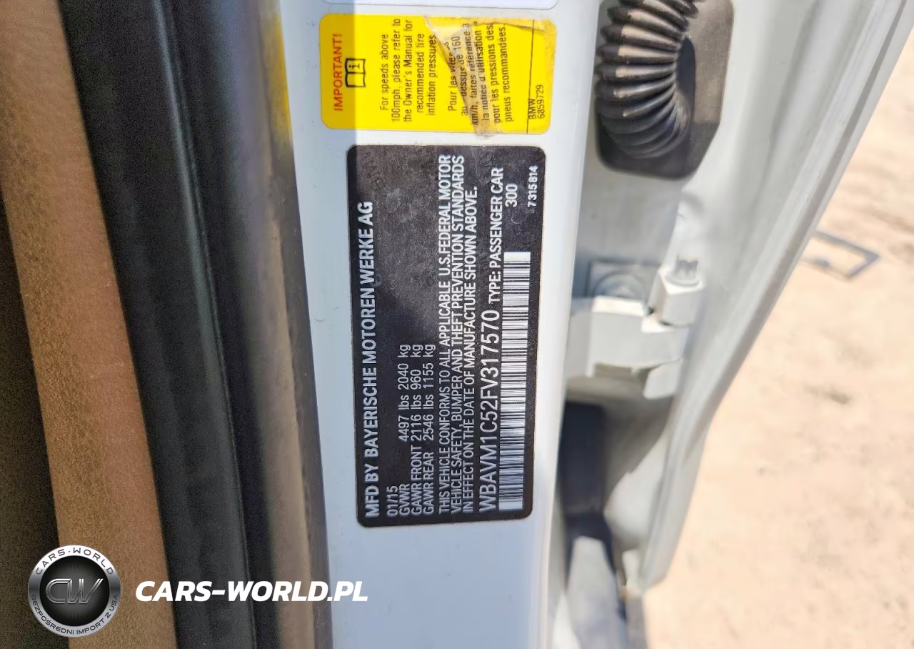 2015 BMW X1 Sdrive28I VIN:WBAVM1C52FV317570 - 12
