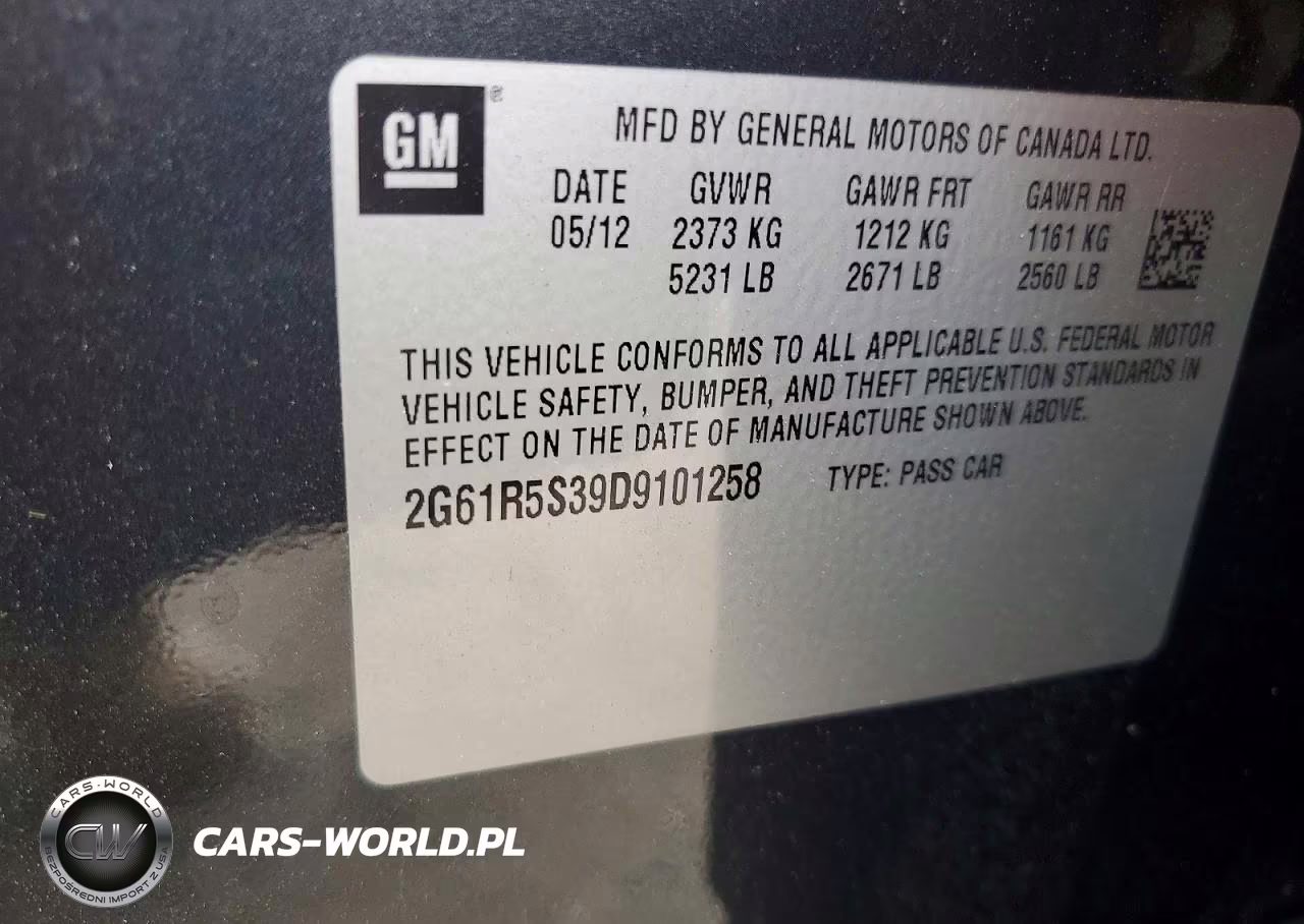 2013 Cadillac Xts Luxury Collection VIN:2G61R5S39D9101258 - 12
