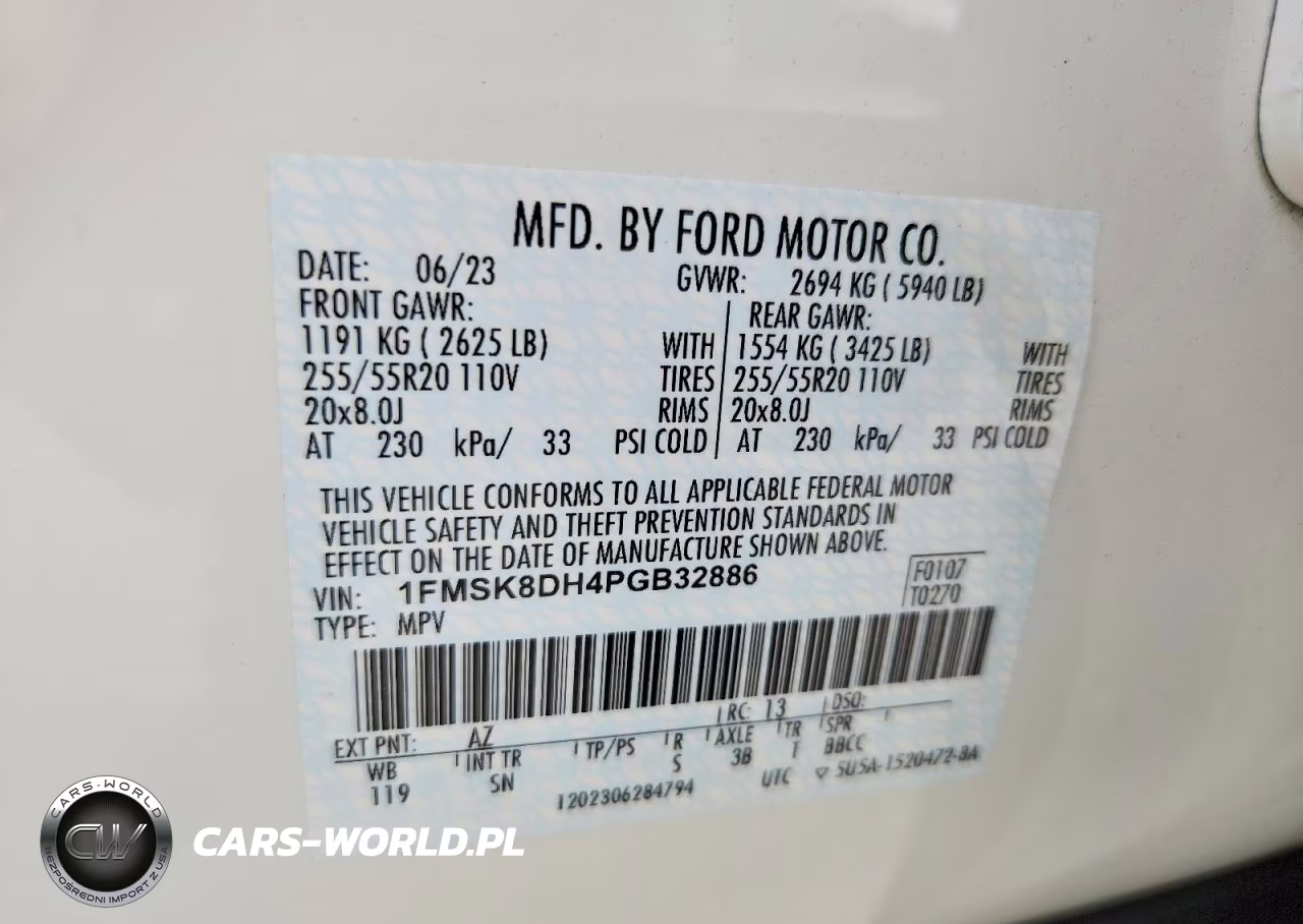 2023 Ford Explorer Xlt VIN:1FMSK8DH4PGB32886 - 13