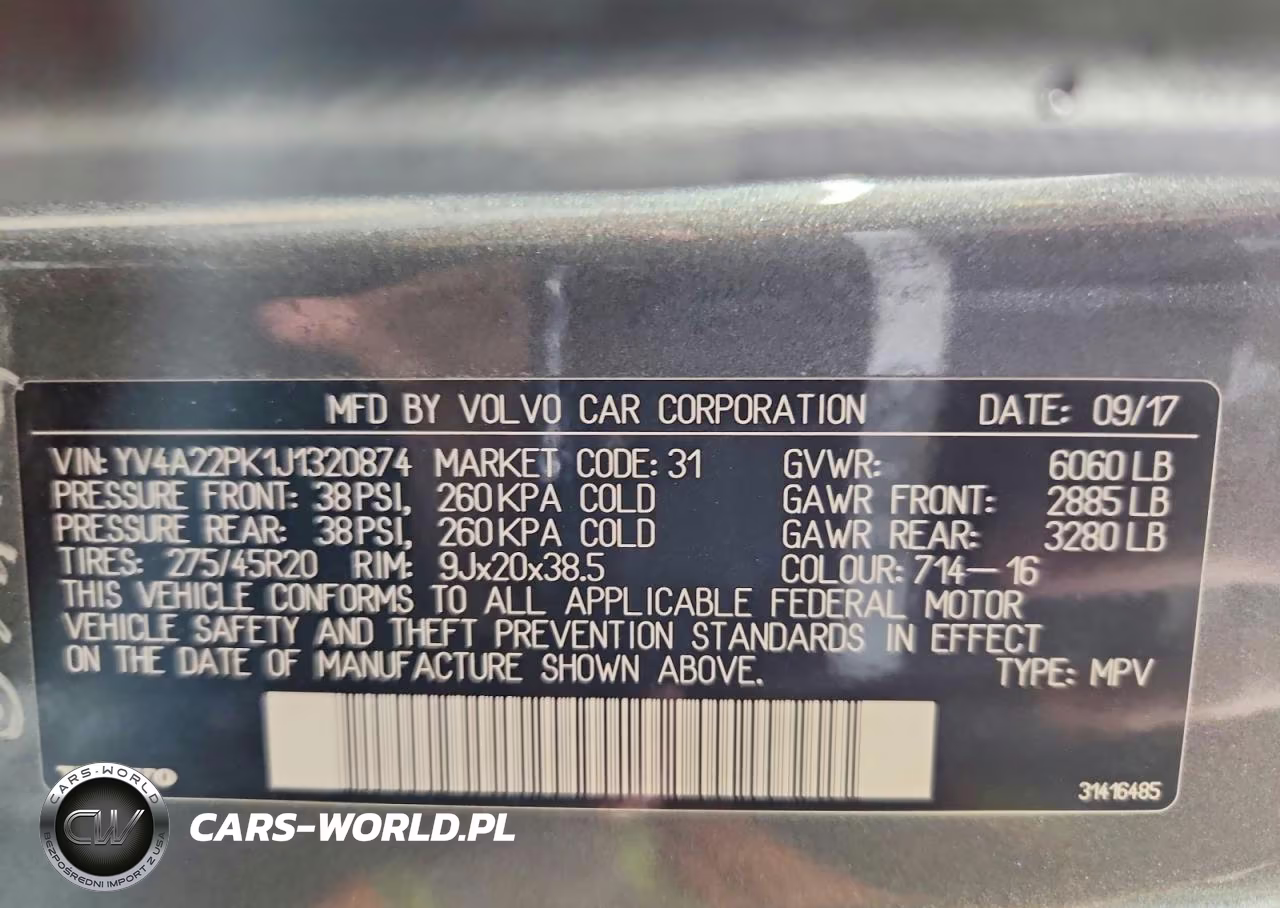2018 Volvo Xc90 T6 VIN:YV4A22PK1J1320874 - 14