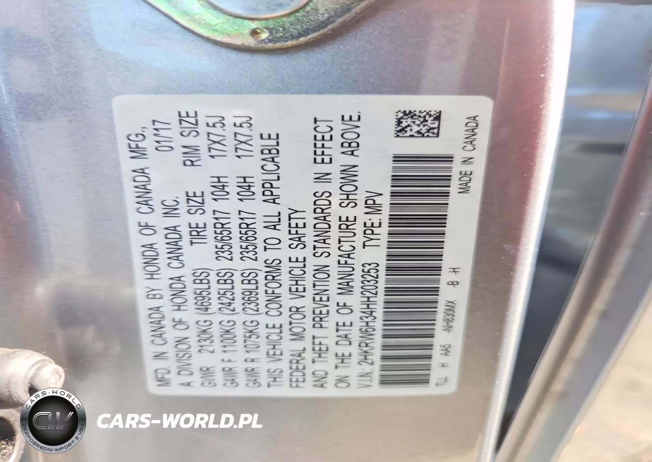 2017 Honda Cr-V Lx VIN:2HKRW6H34HH203253 - 13