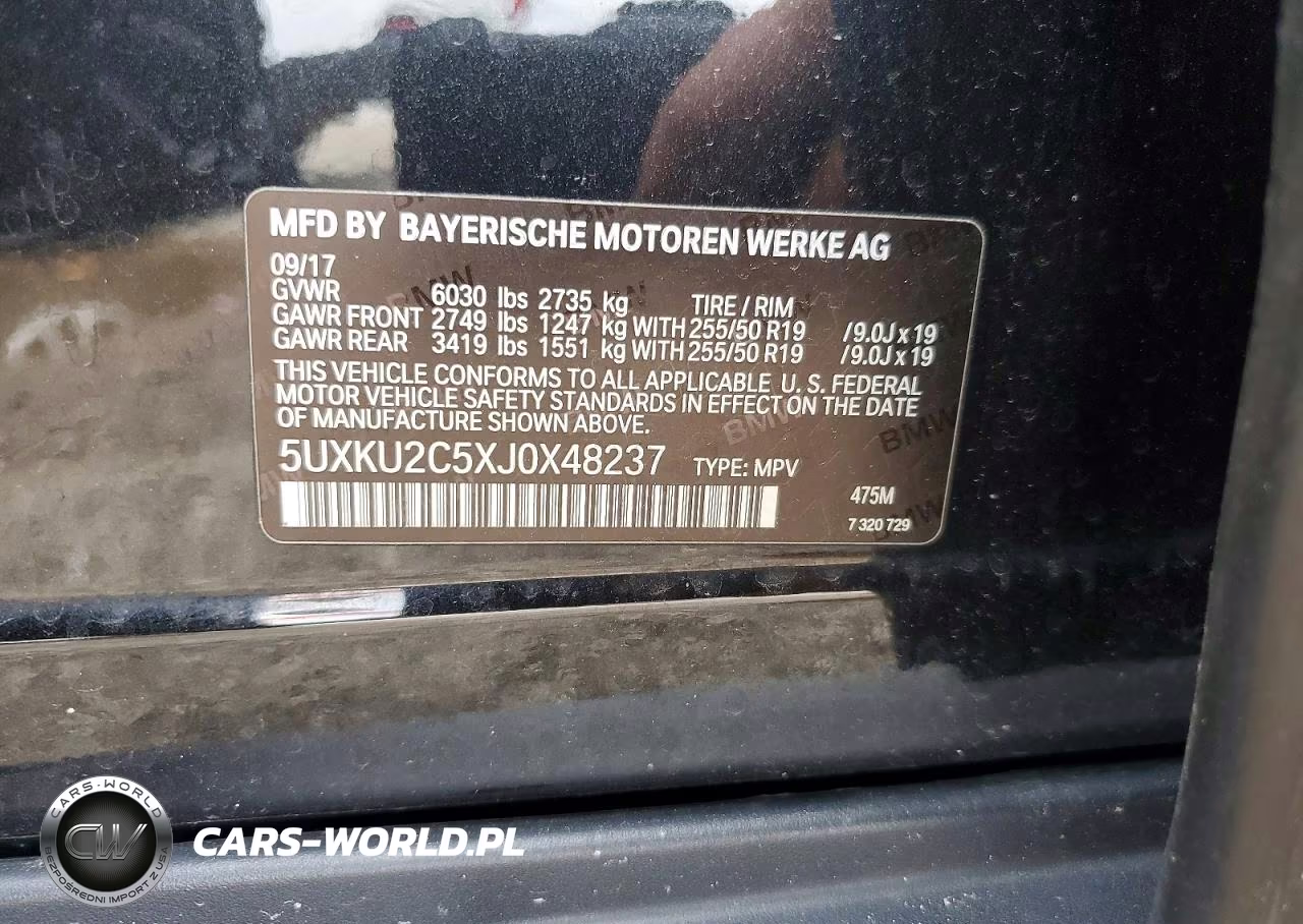 2018 BMW X6 xDrive35I VIN:5UXKU2C5XJ0X48237 - 13