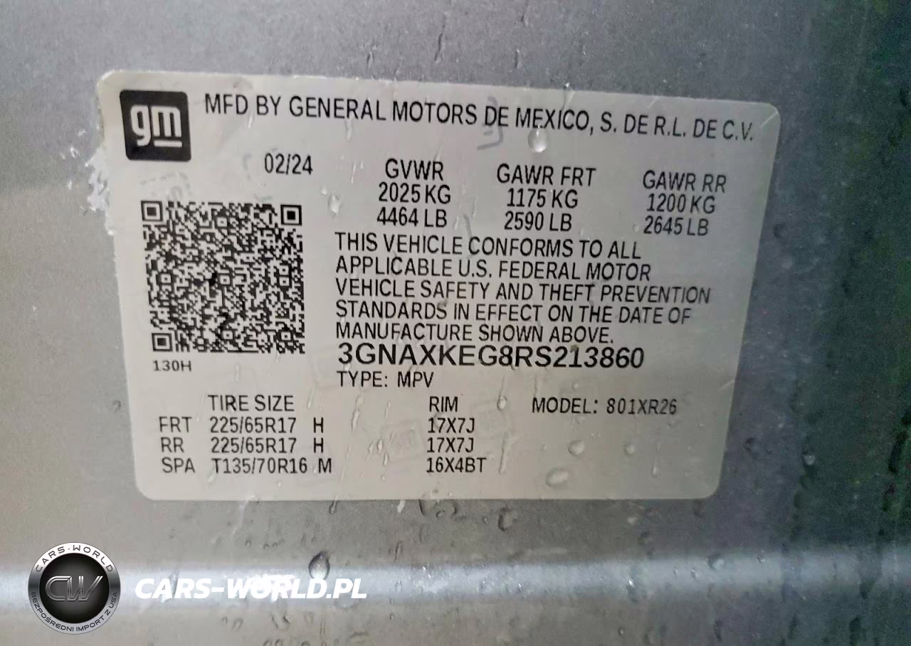 2024 Chevrolet Equinox Lt VIN:3GNAXKEG8RS213860 - 13