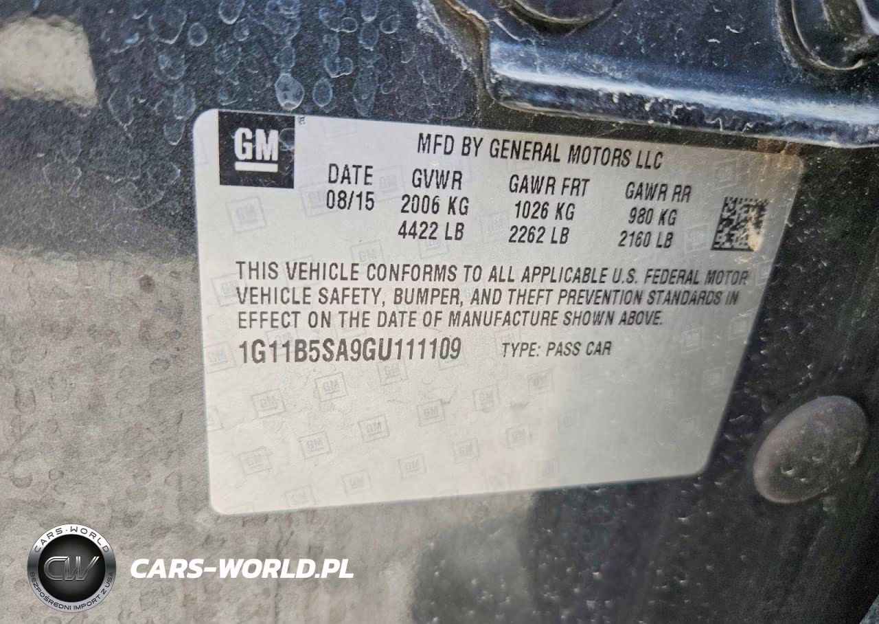 2016 Chevrolet Malibu Limited Ls VIN:1G11B5SA9GU111109 - 12