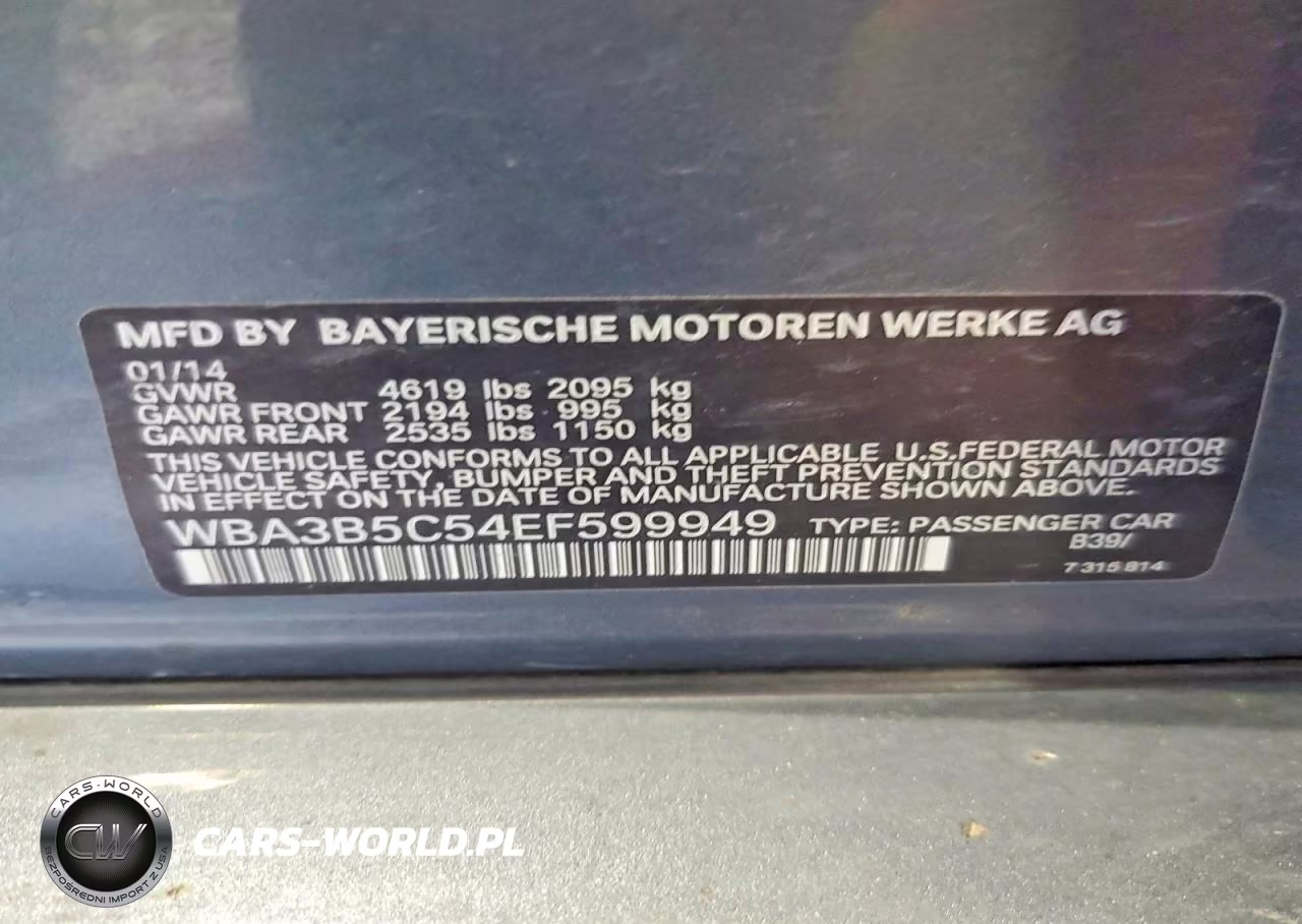 2014 BMW 328 Xi Sulev VIN:WBA3B5C54EF599949 - 12