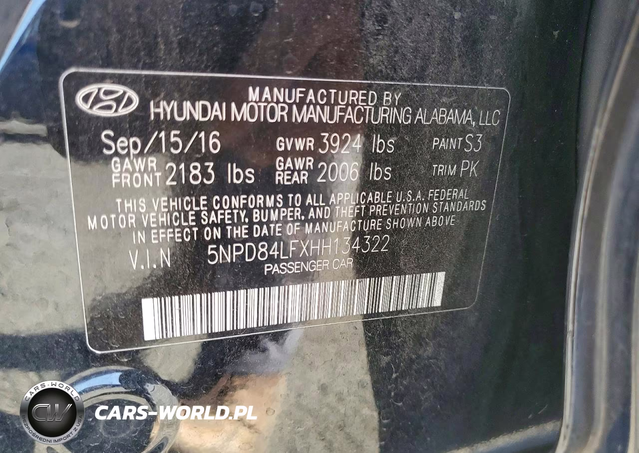 2017 Hyundai Elantra Se VIN:5NPD84LFXHH134322 - 13