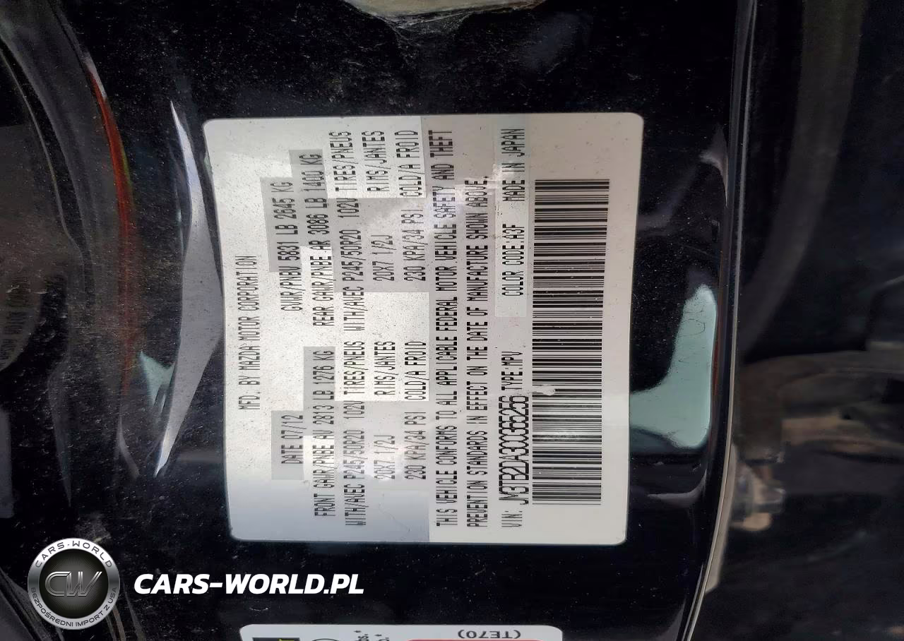 2012 Mazda Cx-9 VIN:JM3TB2DA3C0365256 - 13