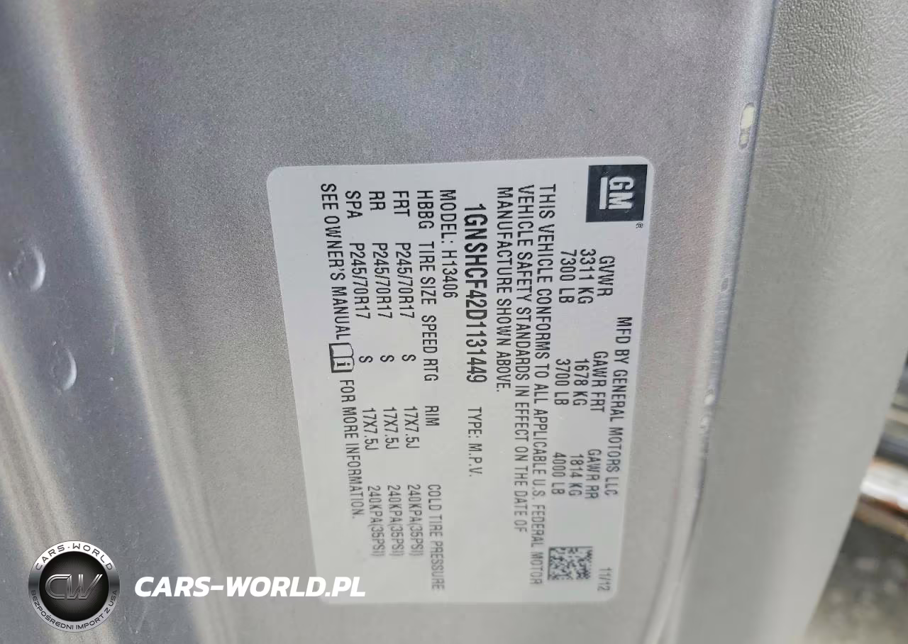 2013 Chevrolet Express G1500 Lt VIN:1GNSHCF42D1131449 - 13