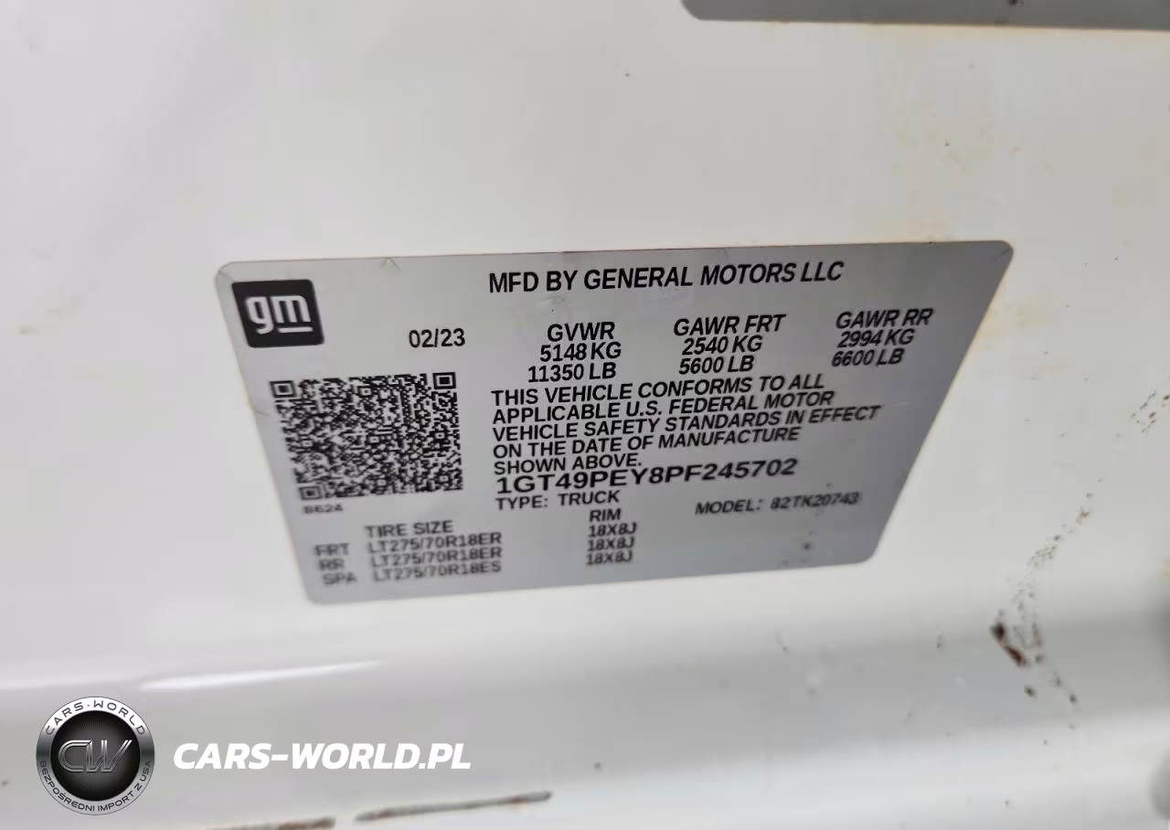 2023 GMC Sierra K2500 At4 VIN:1GT49PEY8PF245702 - 12