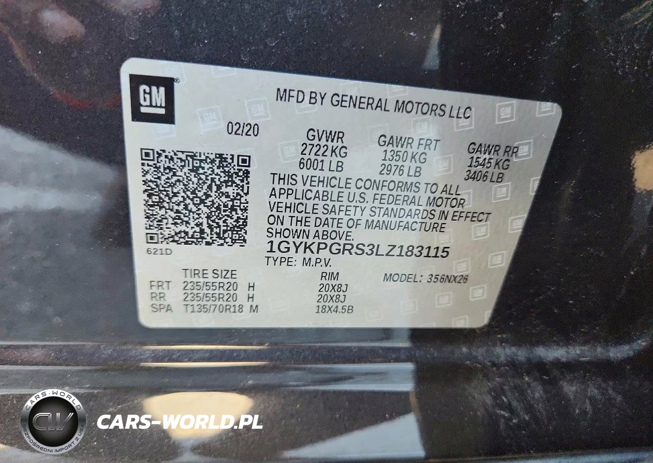 2020 Cadillac Xt6 Sport VIN:1GYKPGRS3LZ183115 - 12