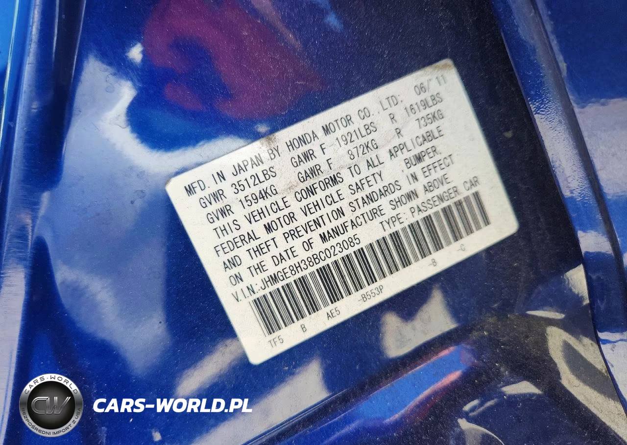 2011 Honda Fit VIN:JHMGE8H38BC023085 - 12