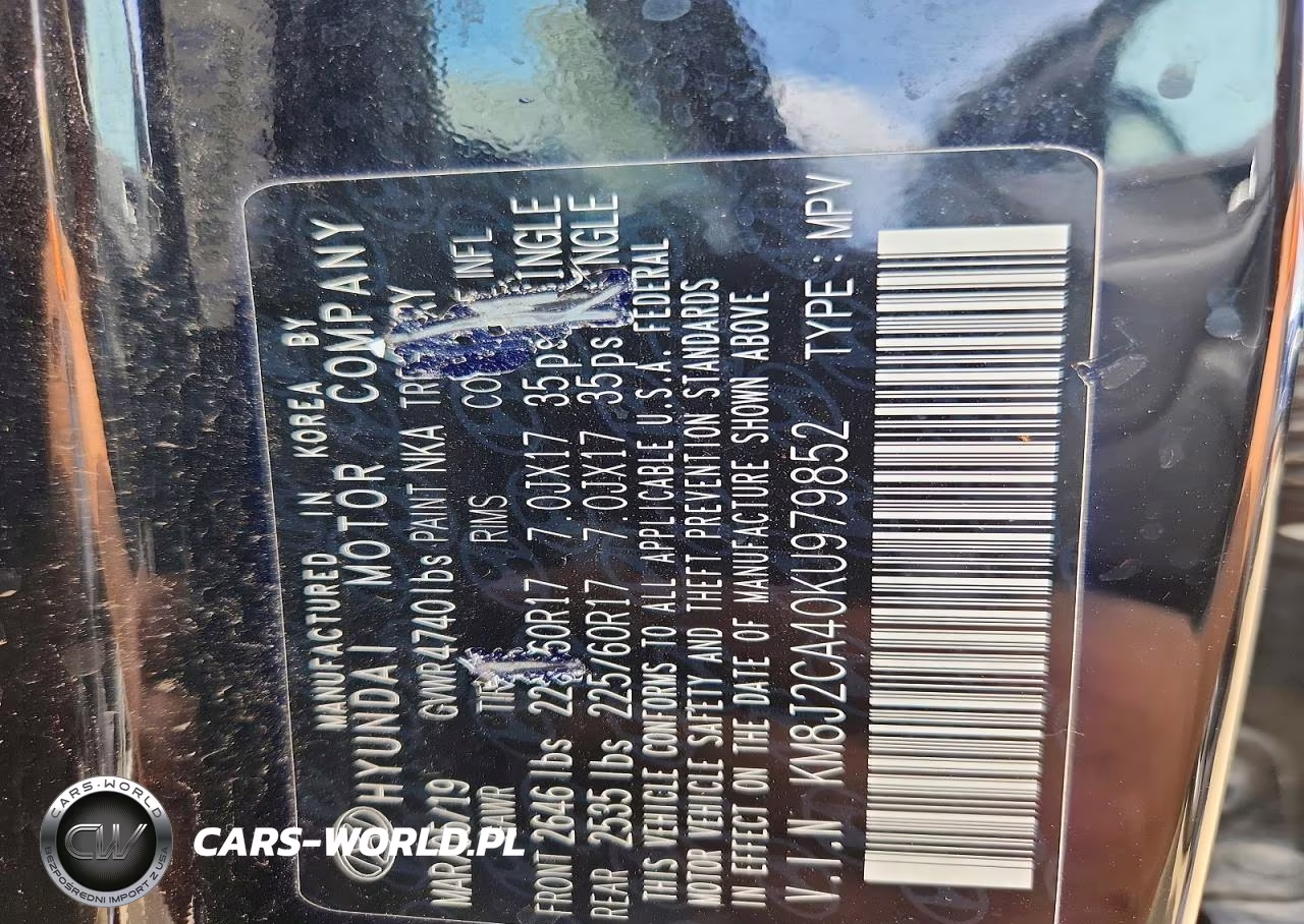 2019 Hyundai Tucson Se VIN:KM8J2CA40KU979852 - 12