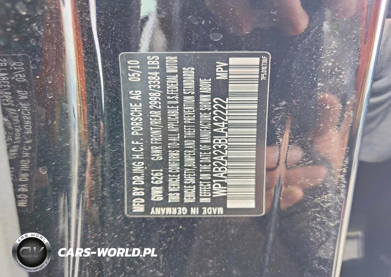 2011 Porsche Cayenne S VIN:WP1AB2A23BLA42222 - 13