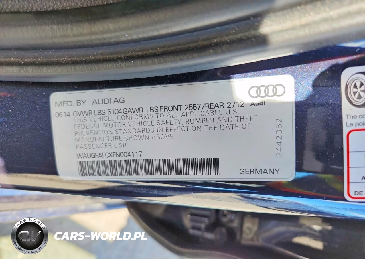 2015 Audi A6 Premium Plus VIN:WAUGFAFCXFN004117 - 12