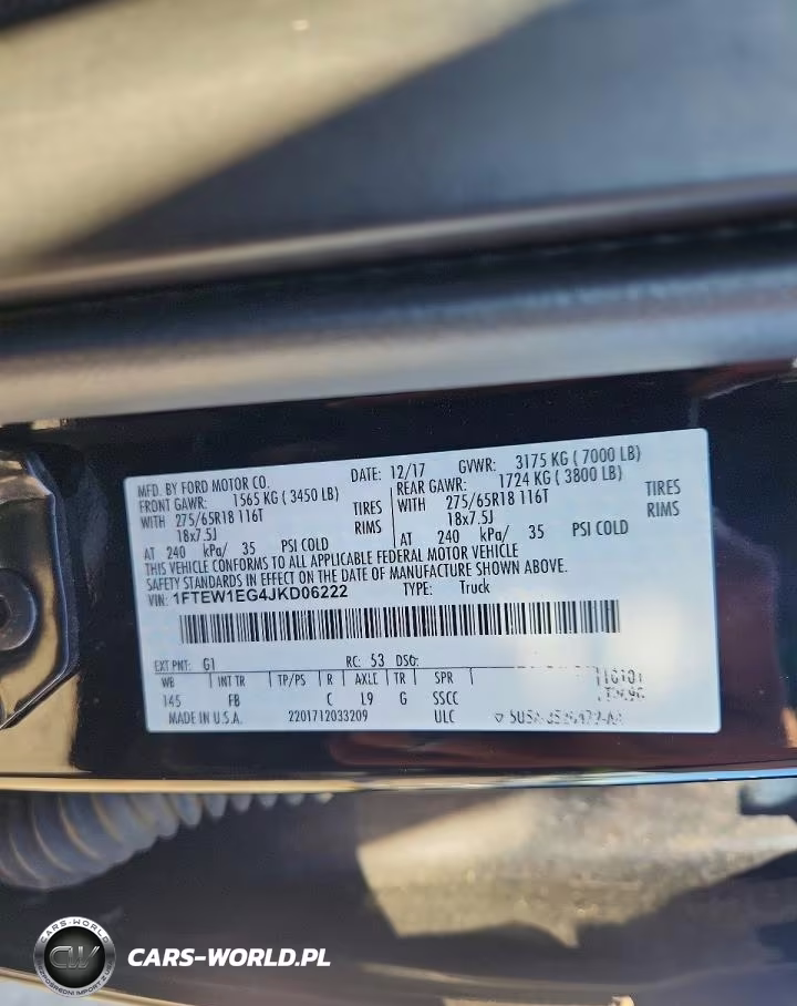 2018 Ford F150 Supercrew VIN:1FTEW1EG4JKD06222 - 12