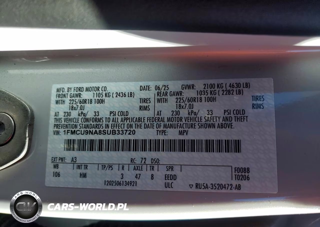 2025 Ford Escape St Line Select VIN:1FMCU9NA8SUB33720 - 13