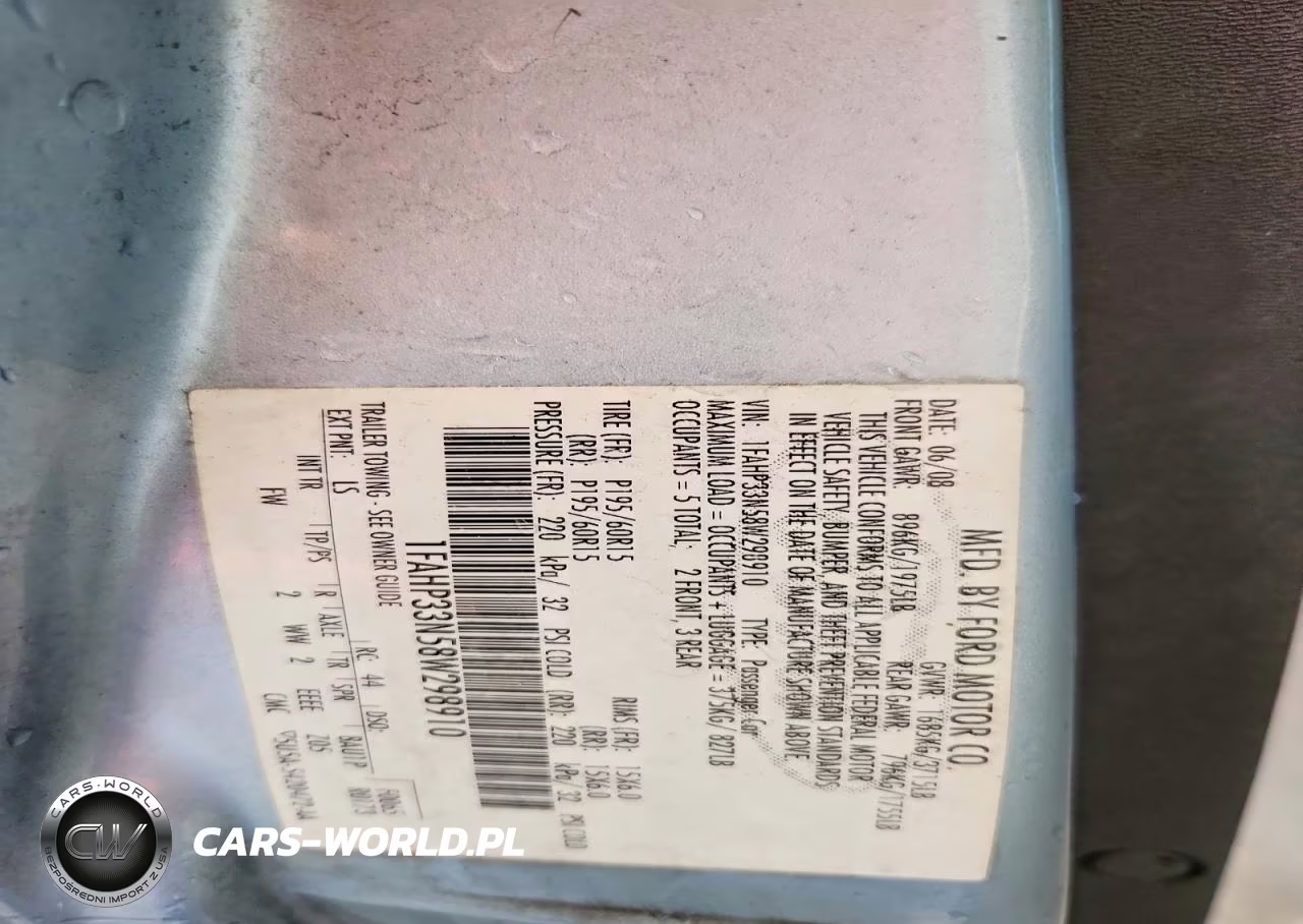 2008 Ford Focus Se-Sel-Ses VIN:1FAHP33N58W298910 - 12