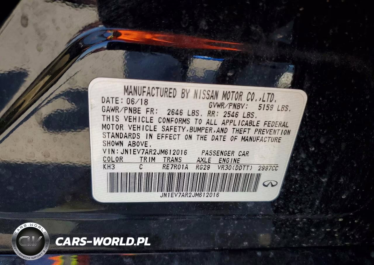 2018 Infiniti Q50 3.0T Luxe VIN:JN1EV7AR2JM612016 - 12