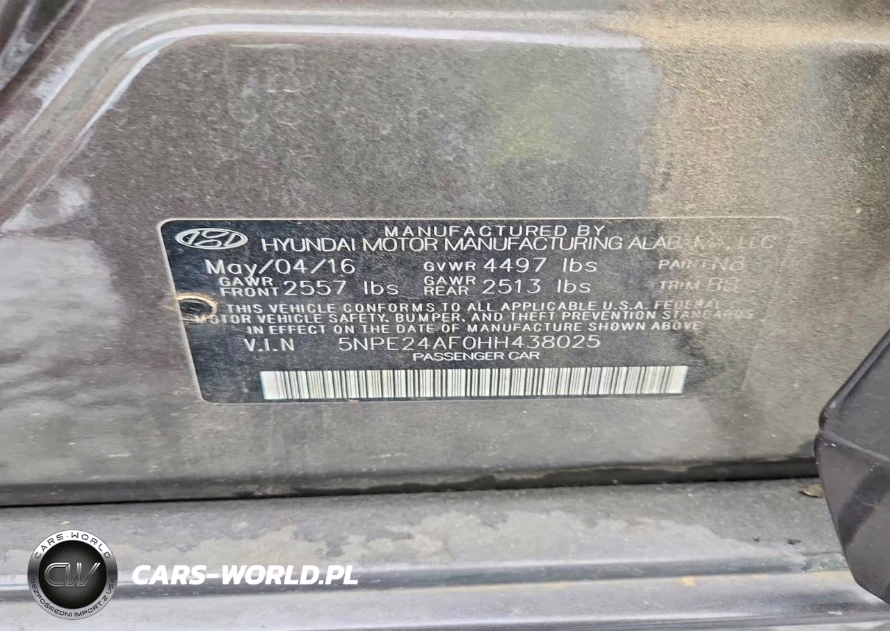 2017 Hyundai Sonata Se VIN:5NPE24AF0HH438025 - 12
