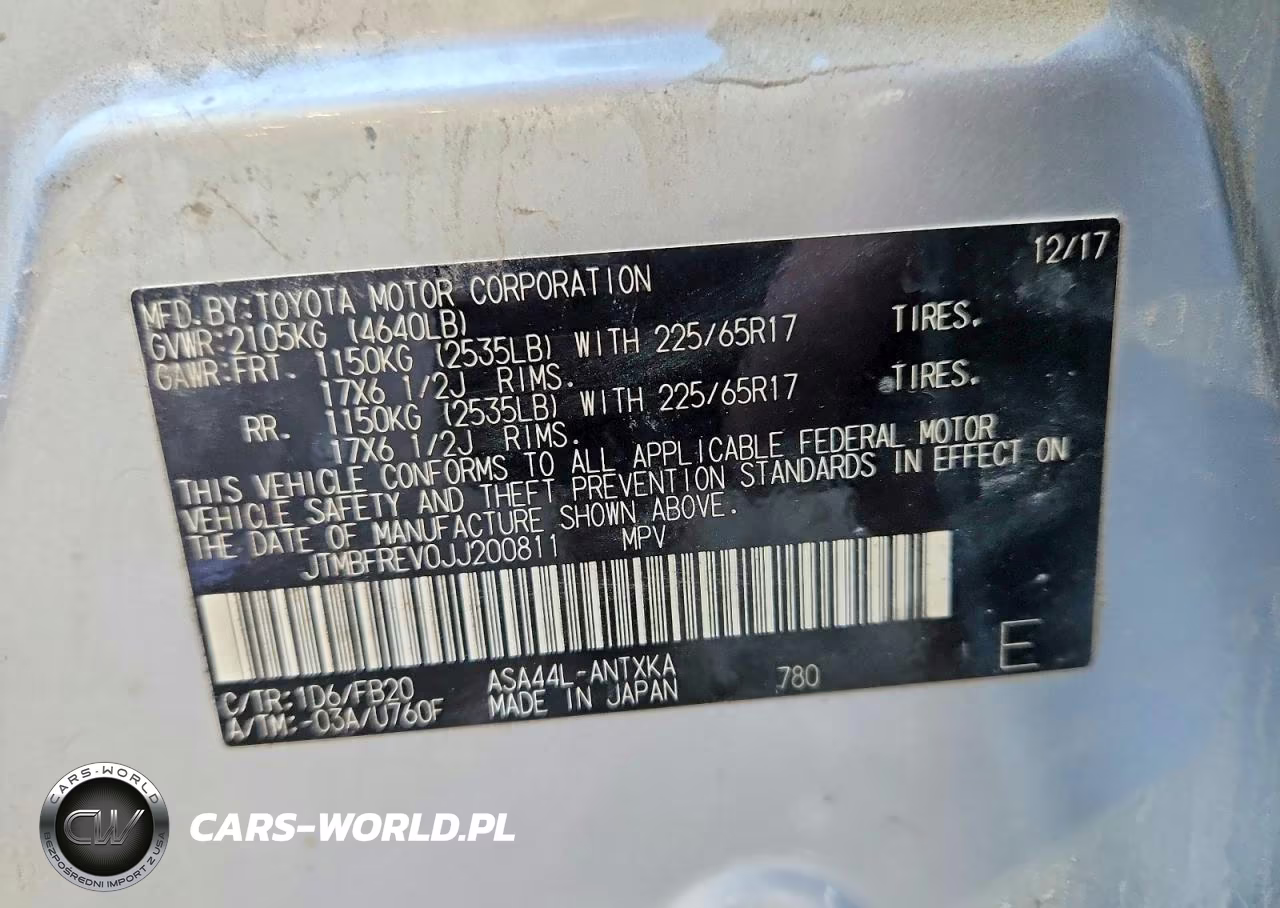 2018 Toyota Rav4 Le VIN:JTMBFREV0JJ200811 - 13