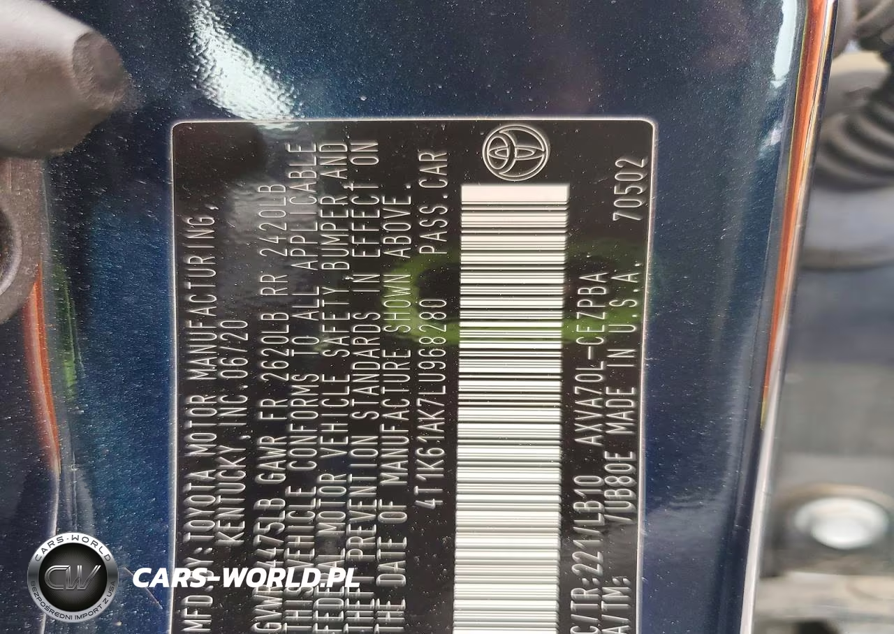 2020 Toyota Camry Xse VIN:4T1K61AK7LU968280 - 12